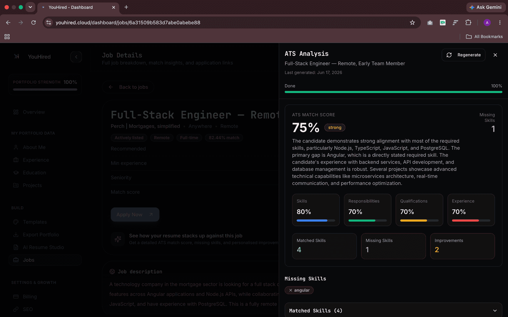 Resume Matcher Preview